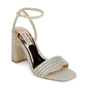 Badgley Mischka Womens Becca Rhinestones Glitter Heels